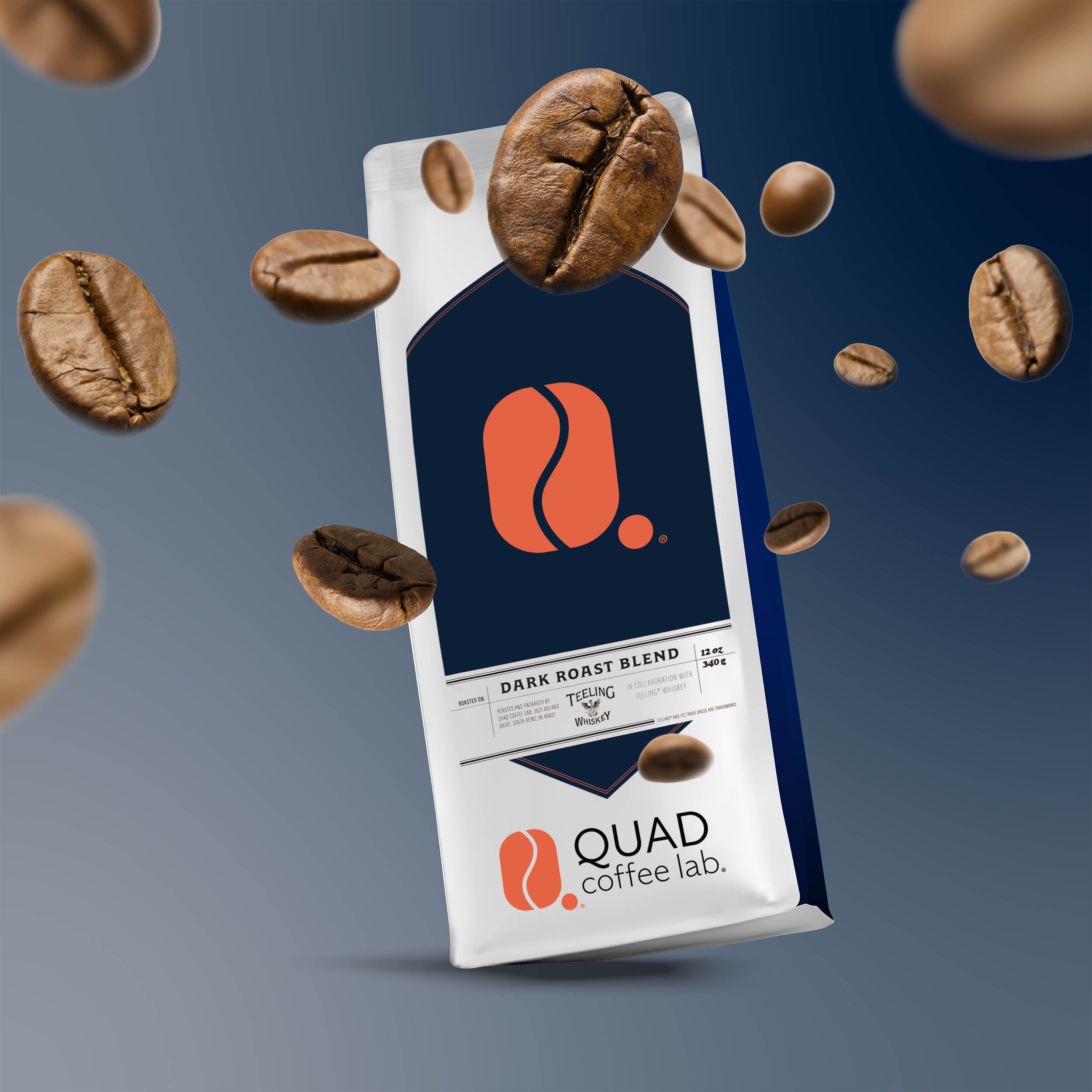 Dark Roast Blend - A Quad Coffee Lab®  X Teeling® Whiskey Collab